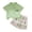 Green, variant on Toddler Boy Outfits 2 Piece Cartoon Print Turn Down Collar Short Sleeve Polo Shirt And Shorts for Casual Wear Baby Boys' Clothing Sets Green 6-12 Months