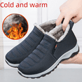 thumbnail image 3 of Zapatos de algodón para parejas de mediana edad y mayores de invierno, botas de algodón gruesas, cálidas y cómodas con forro polar, zapatos de algodón para mujer sin cordones, 3 of 5