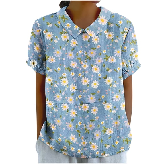 Lightweight Tops & Blouses Plus Size Blouses for Women V Neck Warehouse Today Shipping Summer Crop Tops for Women Tee Shirts Womens Graphic
