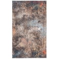 thumbnail image 5 of SAFAVIEH Monray Calista Geometric Polyester Area Rug, Blue/Multi, 7' x 7' Round, 5 of 5