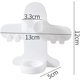 thumbnail image 4 of Soporte para cepillo de dientes eléctrico, 4 paquetes Soporte para cepillo de dientes eléctrico adhesivo fuerte Organizador de suspensión montado en la pared para baño blanco, gris 4 piezas, 4 of 5