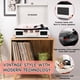 thumbnail image 5 of Tocadiscos de vinilo RetroAudio Bluetooth de 3 velocidades White Rose, 5 of 7