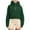 Green, variant on AXXD Basic Spring Tops for Women 2024 Summer Crop Tops Loose Half Zipper Hooded Sweatshirts Long Sleeve Cropped Hoodie Winter Warm Pullover Tops