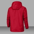 thumbnail image 3 of UVEASISHA Women Softshell Jackets Waterproof Windbreaker Long Sleeve Zip Up Hooded Rain Coat for Outdoor Sports Travel Hiking Cycling Red M, 3 of 5