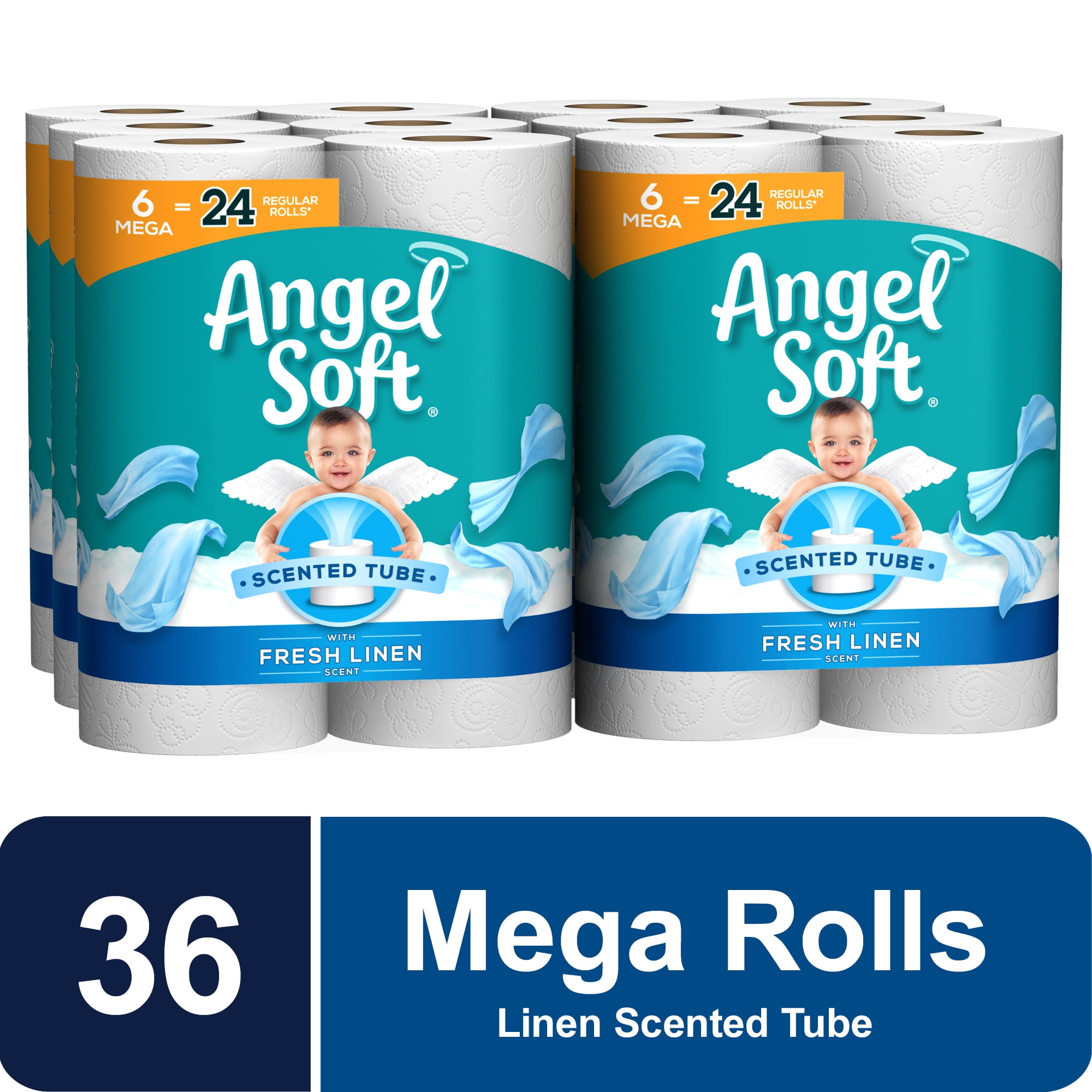 Details about   Soft Toilet Paper with Fresh Linen Scent 48 Double Rolls= 96 Regular 2-Ply Best 
