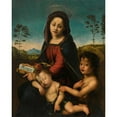 thumbnail image 2 of Giuliano Bugiardini 12x14 Gold Ornate Wood Frame and Double Matted Museum Art Print Titled - Madonna and Child with Saint John the Baptist, 2 of 4