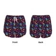 thumbnail image 3 of Salouo mushroom colorful Skull Print Women's 2 in 1 Running Shorts Double-Layer Shorts Athletic Workout Gym Yoga Shorts Running Shorts for Women-Small, 3 of 7