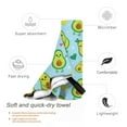 thumbnail image 3 of Kll Cartoon Avocado Microfiber Beach Towel Fast Drying,Extra Large 31.5"X63" Sand Free Beach Towel Super Lightweight Towels, 3 of 8
