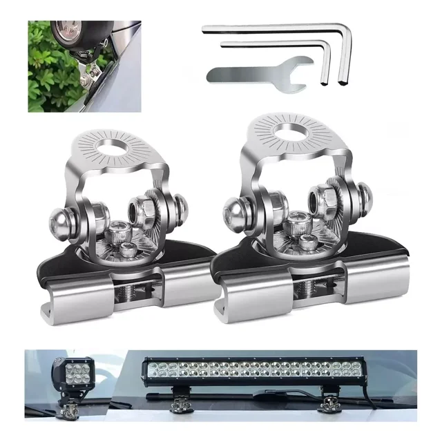 Bases Faro Led Cofre Soporte Neblineros Barras Universal 2pz