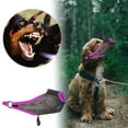 thumbnail image 2 of KMWGRE Breathable Mesh Dog Muzzle for Biting Barking Control with Front Drinking Opening Adjustable Mouth Guard C 22cm, 2 of 4