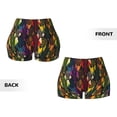 thumbnail image 6 of Workout Shorts Women, Colorful Dreamcatcher Biker Shorts for Women Running Gym Spandex Shorts Tummy Control, 6 of 8
