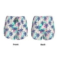 thumbnail image 5 of Picia Palm Leaves Pattern Women's 2 in 1 Athletic Running Shorts High Waisted Workout Casual Gym Sweat Shorts with Comfy Liner Zipper Pockets-XX-Large, 5 of 9