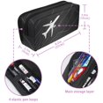thumbnail image 5 of MUOOUM Pencil Case, Airplane with Dashed Path Lines Large Capacity Pencil Pouch Stationery Pen Bag, 5 of 7