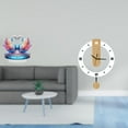 thumbnail image 2 of Escultura De Cisne Acrílico, Centro De Mesa Con Números Romanos, Reloj De Pared, Decoración Colgante Silenciosa Para El Hogar, La Oficina, La Estantería Y La Sala De Estar., 2 of 8
