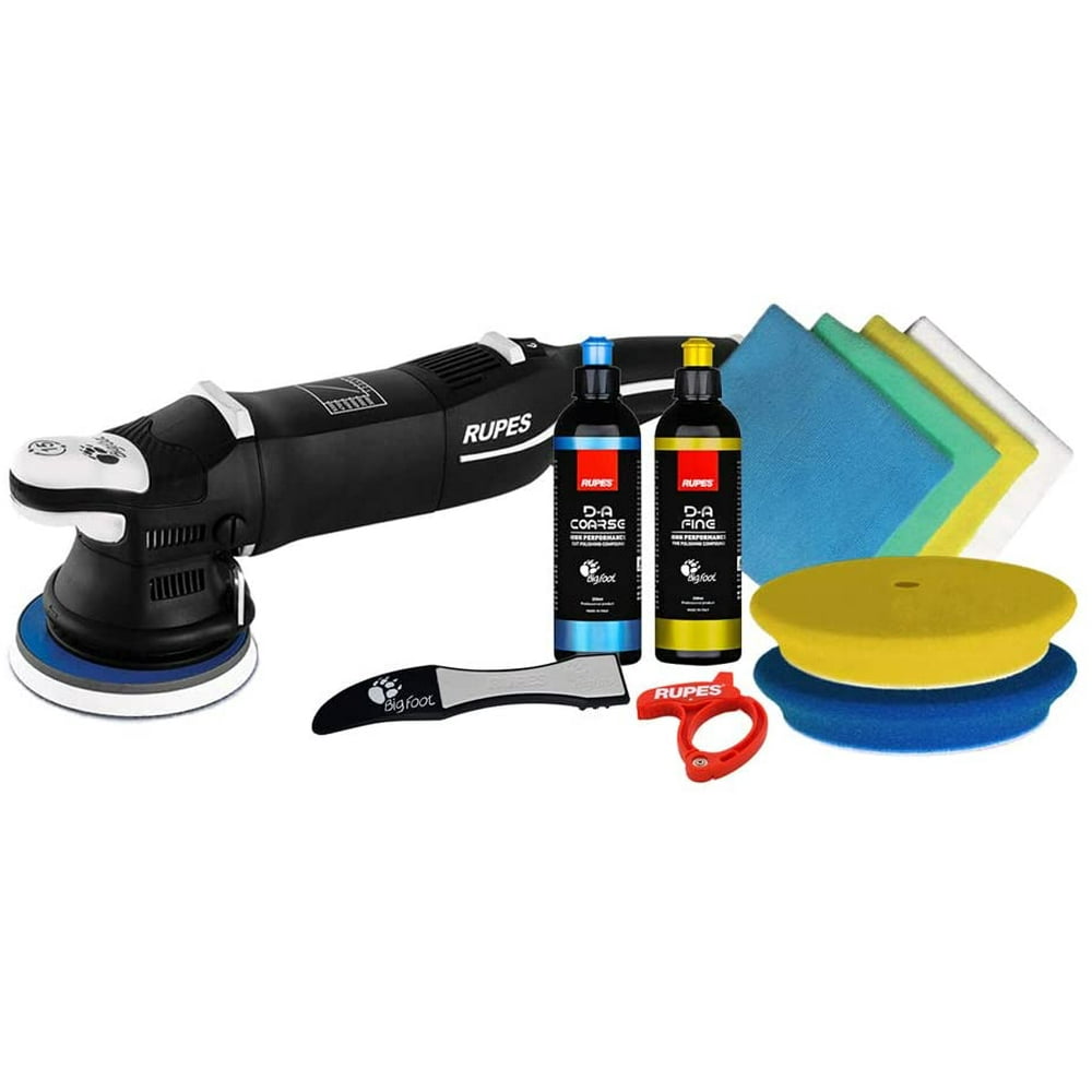 Rupes LHR15 Mark III Polisher Starter Kit DA Buffer Pads & Polish