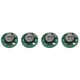 thumbnail image 1 of 0.25 W 32 Ohm Plastic 4 Magnetic Speaker with 27 mm Diameter Green + Silver, 1 of 5