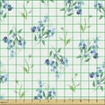 thumbnail image 2 of Floral Upholstery Fabric by the Yard, Forget Me Nots Branches Flowers Leaves Blossoms on Plain Background, Decorative Fabric for DIY and Home Accents, Pale Sky Blue Multicolor by Ambesonne, 2 of 5