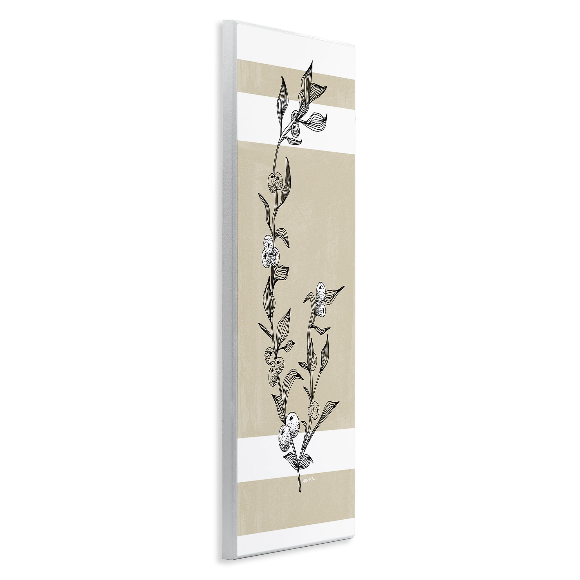 Stupell Industries Sweet Orange Branch Plants & Flowers Painting Unframed Art Print Wall Art, 7 x 17