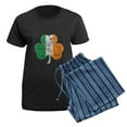 thumbnail image 5 of CafePress - Vintage Irish Flag Shamrock Pajamas - Women's Short Sleeve Print T-Shirt and Pants Dark Cotton Pajama Set, 5 of 7