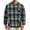 AA-Blue&hoodies for men, variant on BiZtdJrK Plush Hooded Jacket for Men Fashion Plaid Shacket Full Zip Fleece Lined Hoodies Warm Outerwear with Pockets, Blue, XXL