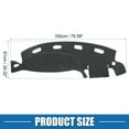 thumbnail image 3 of Funda de tablero de automóvil Unique Bargains para Dodge Ram 1500 98-01, tapete de interior central, trim de tablero, poliéster gris, 3 of 7