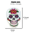 thumbnail image 2 of White Sugar Skull Pinata, 2 of 5