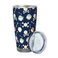 thumbnail image 2 of KLL Pirate Skulls 1 Print 40oz Stainless Steel Insulated Car Cup with Spillproof Lid - Keep Your Drink Hot or Cold on the Go-Without Straw, 2 of 8