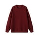 thumbnail image 1 of Blusas y camisas de manga larga con cuello redondo para hombre, sudadera con capucha informal de cuadros de color liso con cuello redondo, blusa de poliéster para hombre, 1 of 7