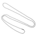 Jiyike Dog Tag Chain Stainless Steel Beaded Chain Metal Dog Tag Chain