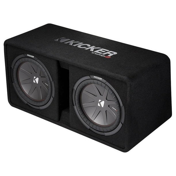 Kicker 43DCWR122 CompR 12" 2000W 2Ohm Dual Loaded Car Subwoofer Enclosure