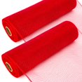thumbnail image 1 of Cinta decorativa Ribbli de malla roja de 10 pulgadas, 2 rollos de 9 m, 1 of 1