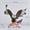 A, variant on Eagle Spreading Wings Resin Statue Hand Painted Patriotic Figurine Independence Day Home Office Shelf Decor