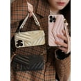 thumbnail image 3 of for iPhone 13 Case, iPhone 13 Flip Case with Card Holder, Cute Handbag Style Shockof Leather Wallet Phone Case for iPhone 13 Pink, 3 of 9
