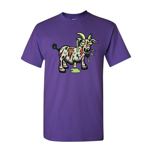 Zombie Goat Undead Animals Adult DT T-Shirt Tee