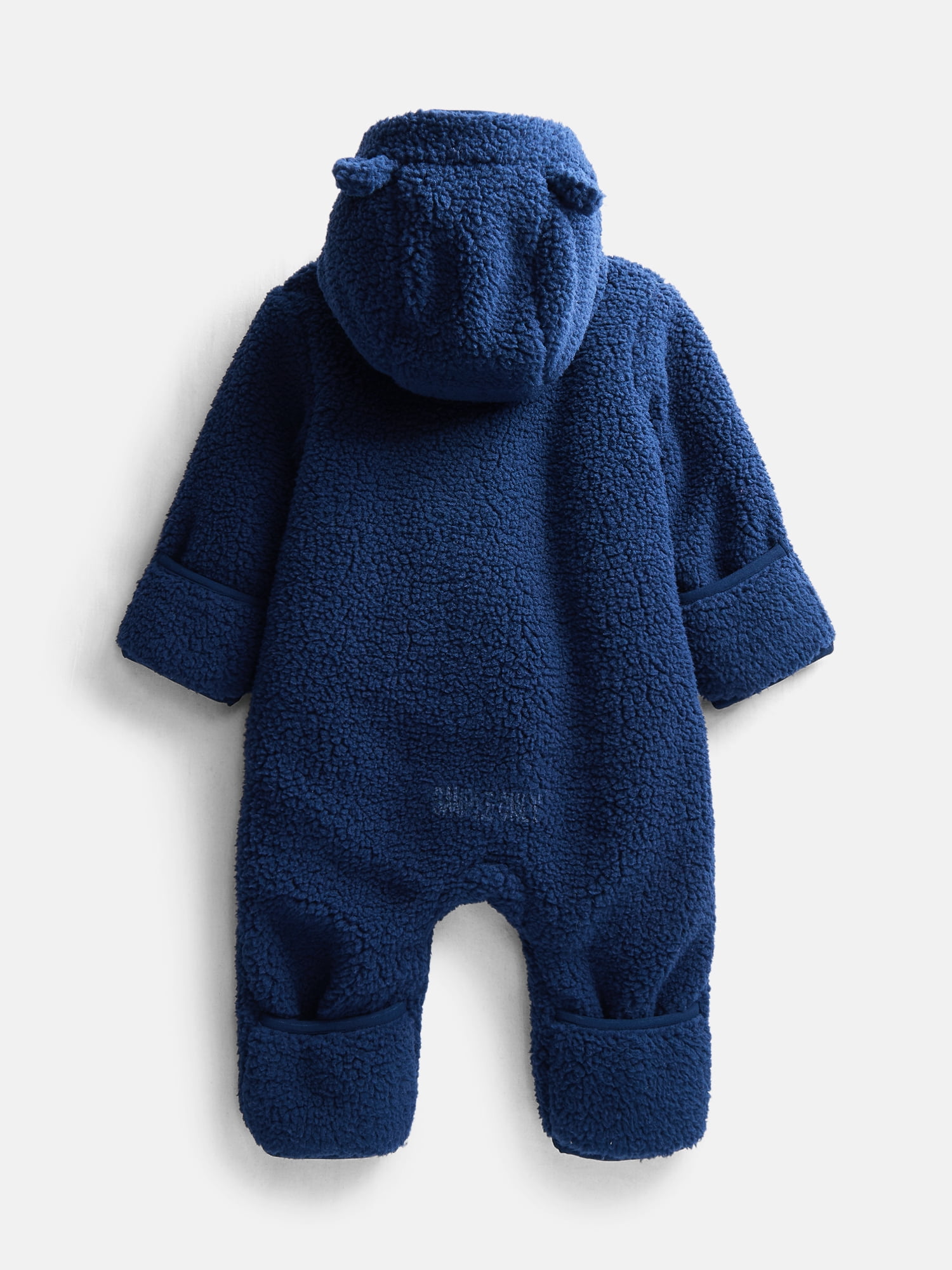 Wonder Nation Baby Teddy Fleece Pram with Hood, Sizes 0M-9M