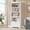white 23.6"W, variant on Ataucjin 5 Tier Bookshelf, 69'' Tall Farmhouse Bookcase with 2 Doors & Adjustable Shelves, Open Display Storage Rack for Home Office, Balcony, Library, Study, Living Room