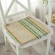 thumbnail image 3 of Cojín de silla de lino de algodón | Almohadilla de asiento de oficina tejida con seda hielo de verano | Espuma de soporte de enfriamiento transpirable | 15,75 x 15,75 pulgadas | Silla de computadora, 3 of 5