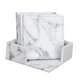 thumbnail image 5 of Posavasos Bndos de Mármol con Soporte a Prueba de añazos, Juego de 6 Posavasos, Resistente Al Calor, pa Tazas, Café, Té, Bebida cuadrado Baoblaze Posavasos de mármol con soporte, 5 of 8