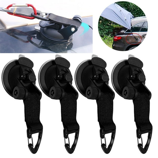 Suction Cup Fixing Tool Tent Anchor Multifunctional Stabilizer Craftsmanship Awning Fastener Outdoor Accessories High-strength Black 1pcs triangle