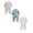 Multicolor-Navy & Black & White, variant on 3 Pack Baby Boys Girls Bodysuit Baby Long Sleeve Sleeper Cotton Backed Onesie Pajamas Baby Boy Clothes 3-6 Months