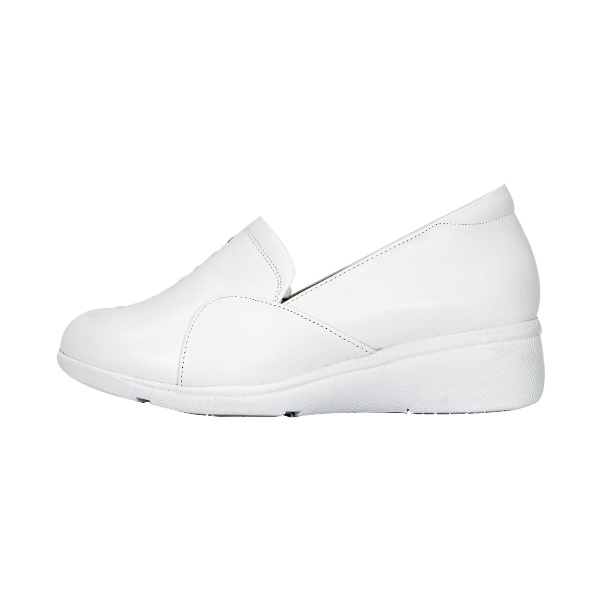 24 HOUR COMFORT Mandy Wide Width Professional Sleek Shoe WHITE 11