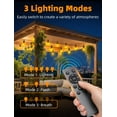thumbnail image 3 of Outdoor Patio String Lights: S14 Shatterproof Bulb Outside Waterproof Light - 200Ft 60M Remote Dimmable Connectable Hanging Outdoor Electric Lighting - Garden Backyard Yard Gazebo Porch Party, 3 of 5