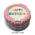 thumbnail image 2 of DEZICAKES Lot of 6  Crispy Vanilla Pink Dog Birthday Cakes- Edible Puppy Party Crispy Vanilla Rice Cakes-  Boxed, Iced and Decorated, 2 of 11