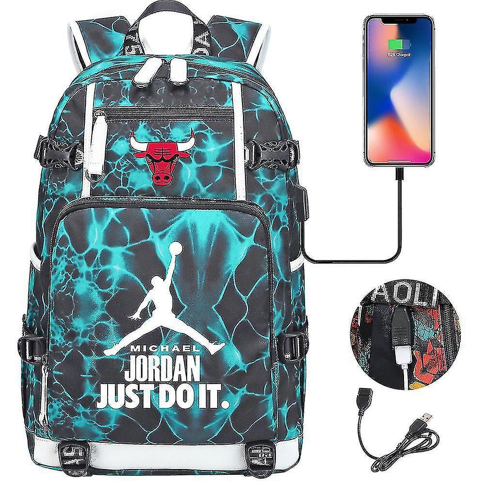 Jordan Backpack Fashion School Bag Youth Travel Usb Charging Multi function Bag Walmart