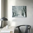 thumbnail image 3 of Nawypu  Fiber Optic Twinkling Snow Covered Tree Scene Canvas Wall Art, 3 of 4