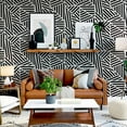 thumbnail image 3 of Arthouse Oswald Black Striped Geometric Wallpaper, 3 of 5