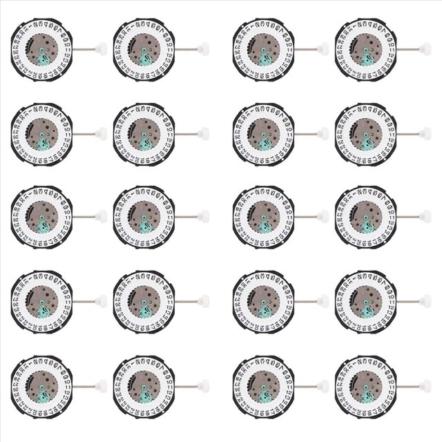 20X Movimiento de Reloj, Movimiento de Manos Movimiento de Reloj de Cuarzo, SL28 para Accesorios de Reparación de Relojes para Hombres (Calendario Único)
