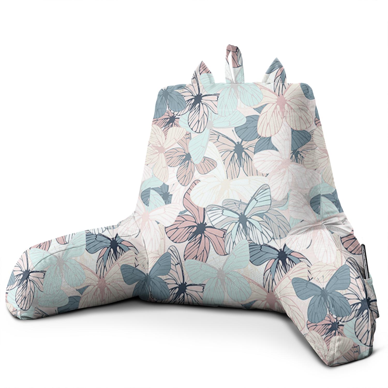 Butterfly Reading Pillow with Arms for Teens Kids Adults Classic Bed