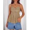 thumbnail image 6 of Wrongduck Womens V Neck Spaghetti Strap Tank Top Flowy Sleeveless Y2K Summer Going Out Cami Shirt 2026, 6 of 15