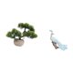 thumbnail image 5 of Árbol Bonsái Artificial, Escultura De Pavo Real, Colección De Vegetación, Figurita De Planta Artificial, Adorno Decorativo, Artesanía, Estatua, Centro De Mesa Para El Hogar Y El Jardín., 5 of 8